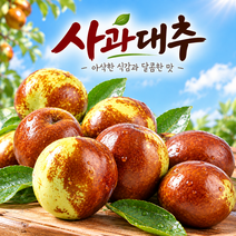 고당도 아삭달콤 사과대추, 1박스, 1kg 상품 이미지