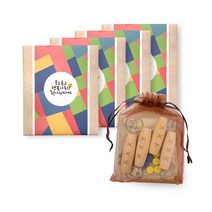 베이빈 추석 선물 윷놀이 구디백 완포장 5개, 미니윷놀이 5개 세트