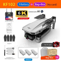 드론 2021 KF102 8k 브러시리스 모터 6K HD 카메라 GPS 전문 공 1종, 협동사, 6K 3B