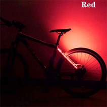 전동스케이트보드 LED 스트립 조명 자전거 스쿠터 보드 사이클링 안전 장식 미등 MTB 후면 램프 액세서리