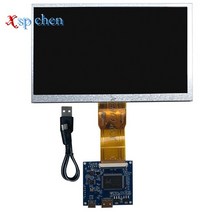 디스플레이 미니디스플레이 7인치 1024*600 화면 디스플레이 LCD 모니터 드라이버 제어 보드 미니 HDMI-La, 01 LCD  and driver boal