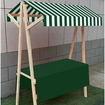 이동식 행사 플리마켓 가판대 노점 진열대 접이식 판매대 매대, 그린화이트접이식:150X60X200