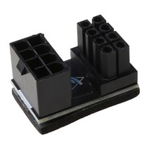 TX 8pin 남성 180도에 대한 8 핀 여성 전원 어댑터를 위해 데스크톱 그래픽 카드 케이블 설치 방향 DIY, 하얀색