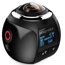 elrvikec 2021 4k 360 액션 카메라 와이파이 미니 24482448 울트라 hd 미니 파노라마 카메라 360도 스포츠 운전 vr 카메라 hdv, 검은 색, 64g