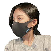 운동선수 마스크 쿨링 달리기 사계절 숨구멍 축구 야구선수 테니스 마라톤 트레이닝 스포츠마스크, 마스크 검정색 (XL 사이즈)