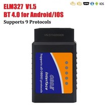 V 미니 ELM 블루투스 안 드 로이드 IOS ELM OBD BT 듀얼 모드 Can 칩 자동차 진단 도구 스캐너, 06 V03H4