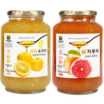 씨밀레 봉밀 유자차2kg + 자몽차2kg 과일차 액상차, 본상품선택