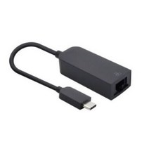 컴스 C타입 to 기가랜 RJ45 컨버터 100 1000Mbps 이더넷 CL128, 블랙