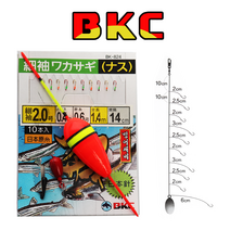 폐점정리 BKC 빙어채비 10본 일본침 고급형 빙어카드채비