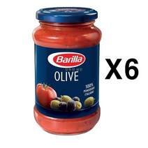[바릴라] [모두의상인] 이탈리아 1등 토마토스파게티소스(올리브) 6입, 400g