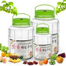 슬라이딩 유리 장아찌병 효소병 꿀단지 12L 15L 18L 과실주병 통 과일 청병 청용기, 벤타샵프리미엄 과실주병 15L