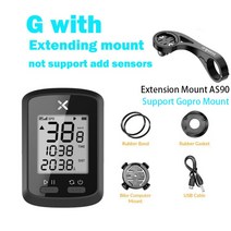 XOSS G+ GPS 무선 속도계 방수 로드바이크 mtb 블루투스 ANT+ 케이던스 기능 내장, CHINA, 마운트 포함 G