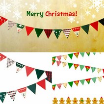 (2종세트)XG02 크리스마스 가랜드 눈꽃 쿠키 벽장식 트리장식데코