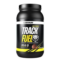 6AM Run Track Fuel 유청 단백질 파우더 - 25g 쉬운 혼합 및 훌륭한 맛 BCAA 강화 0.9kg 2파운드 초콜릿, Chocolate
