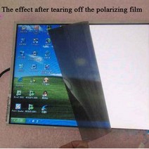 VR VR기기30*20CM 0/90 도 선형 편광판 필름 광택 LCD/LED 필터 시트 사진용 5 개, 한개옵션1, 03 0.17mm With Adhesive