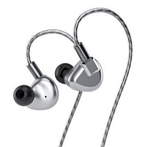 Letshuoer S12 평면 구동 이어폰 14.8mm 평면 구동 드라이버 탑재 IEM 5축 CNC 가공 합금 쉘 단결정 구리 은 도금 케이블 2pin 0.78mm 삽입식 인 이어 이어폰 (4.4mm 플러그 은색)