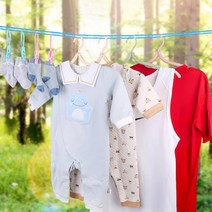 캠핑장 야외 옥상 빨래줄 쏠림방지 고정 공간활용, 3휴대용빨래줄-그린