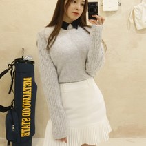 켈러리 꽈배기 보카시 겨울가을 반목 폴라 여성 골프니트