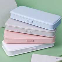 데코텐 필통 꾸미기 파스텔 색상 플라스틱필통 DIY 만들기 재료, 화이트