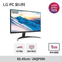 LG전자 60.45cm QHD PC모니터, 24QP500