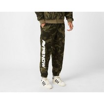 에이프 AAPE By A Bathing Ape 맨즈 카모 패턴 로고 플리스 후리스 조거팬츠 카키 19330532