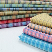 체크무늬 패브릭 면 by meter for clothes shirts 드레스 diy 천