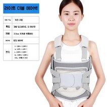 tlso보조기 tlso 흉부 요추 척추 고정 허리보호대 쇄골 압박 골절 보조기 보호대 재활, 경량더블에어백모델[상하에어백SFExpress], L, 1개