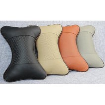 에어셀 차량용목베개 2개 차량용목받이 자동차목쿠션 자동차목베개 차량용목받침대 자동차쿠션 헤드쿠션 자동차목받침 차량용목쿠션 차량목쿠션 차량목베개 자동차머리받침대, 브라운