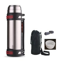 shmily 차량용 야외 여행 스테인리스 스틸 보온병 1.2L/1.5L/2.0L/2.5L, 1200ML, 금색