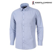 로베르따 [nc부천점]남성용 고급 면 혼방소재 캐주얼 버튼다운 잔체크 남방셔츠 긴소매 클래식