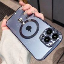 투명 마그네틱 맥세이프 무선 충전 케이스 아이폰 14 13 12 11 프로 맥스 X XR XS 8 플러스 소프트 실리콘 커버