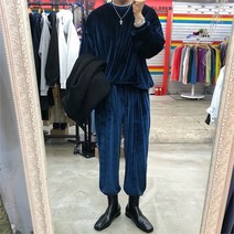 디퍼 코지 힙룩 벨벳 조거 트레이닝복 세트