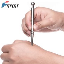 지압봉 스테인레스 스틸 수동 침술 펜 깊은 조직 마사지 도구 트리거 포인트 바디 릴랙싱 통증 치료
