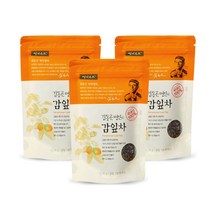 [쌍계명차 본사공식] 파우치 김동곤명인의 감잎차 30g X 3개입 100% 국산감잎, 3개