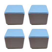 테이블다리연장 가구다리 높이조절발 60x50mm 사각형 4개, 화이트