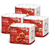[한예지] 셰프 4겹 키친타올 100매 6롤 4팩, 단품