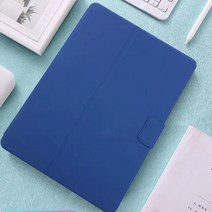 UB 아이패드 8세대 펜슬수납 다이어리 케이스, 다크블루