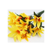 코리아꽃자재 백합조화 부쉬(12줄기), 노랑