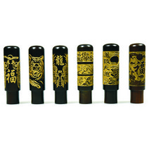 벽조목 벼락맞은대추나무 금분벽조목 인감도장 법인도장 6푼(18mm), 십장생