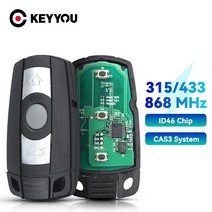 KEYYOU 차 원격 스마트 키. BMW 5/7 시리즈 X5. Z4. CAS3 시스템. KR55WK49127. PCF7953. ID46 868Mhz. 반, 03 433Mhz