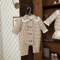 하이바이베베 로제 레이스 패딩 우주복 가을 겨울아기옷
