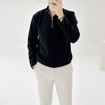 아도르클래식 반집업 그레이트 4컬러 하프 헨리넥 부드러운 긴팔티