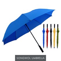 송월우산 SW 장 컬러무지70 우산, 검정, 1개