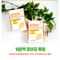 김치유산균 플란타럼 플러스 100 2g x 30포(60g) 생유산균 100억 투입, 2팩