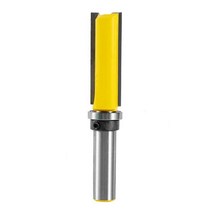 트리머날 평비트 홈파기 드릴 루터날 목공 1/2 quotx 3/4quot x 38mm 베어링 플러시 트림 비트 라우터 패턴 밀링 슬롯 커터 트리밍 나이프, 한개옵션0