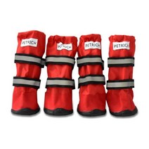 애완용품 소형견 대형견 옷 반려동물 중형견 애완견 강아지 겨울 방수 애완동물 신발 개 야외 스노보드 부츠 중형 대형 미끄럼 방지 용품 4개/세트, XS, 레드