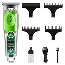 KEMEI 남성용 헤어 클리퍼 커팅용 무선 전문 이발소 USB 충전식 이발기 km 322