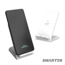 마켓UB 스마텍 스탠드무선충전기/ST-W10/고속충전/거치대 (부재시+문자e) 생활DAY6, UB제이≡ 블랙