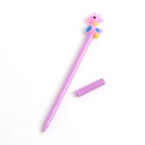 기린 디자인 중성볼펜(퍼플) 필기 학생볼펜, 상세 참조