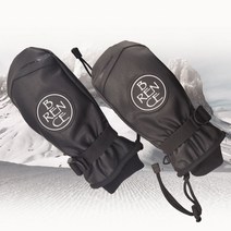 스키 스노우보드 가죽 방한 방수 벙어리 장갑, S